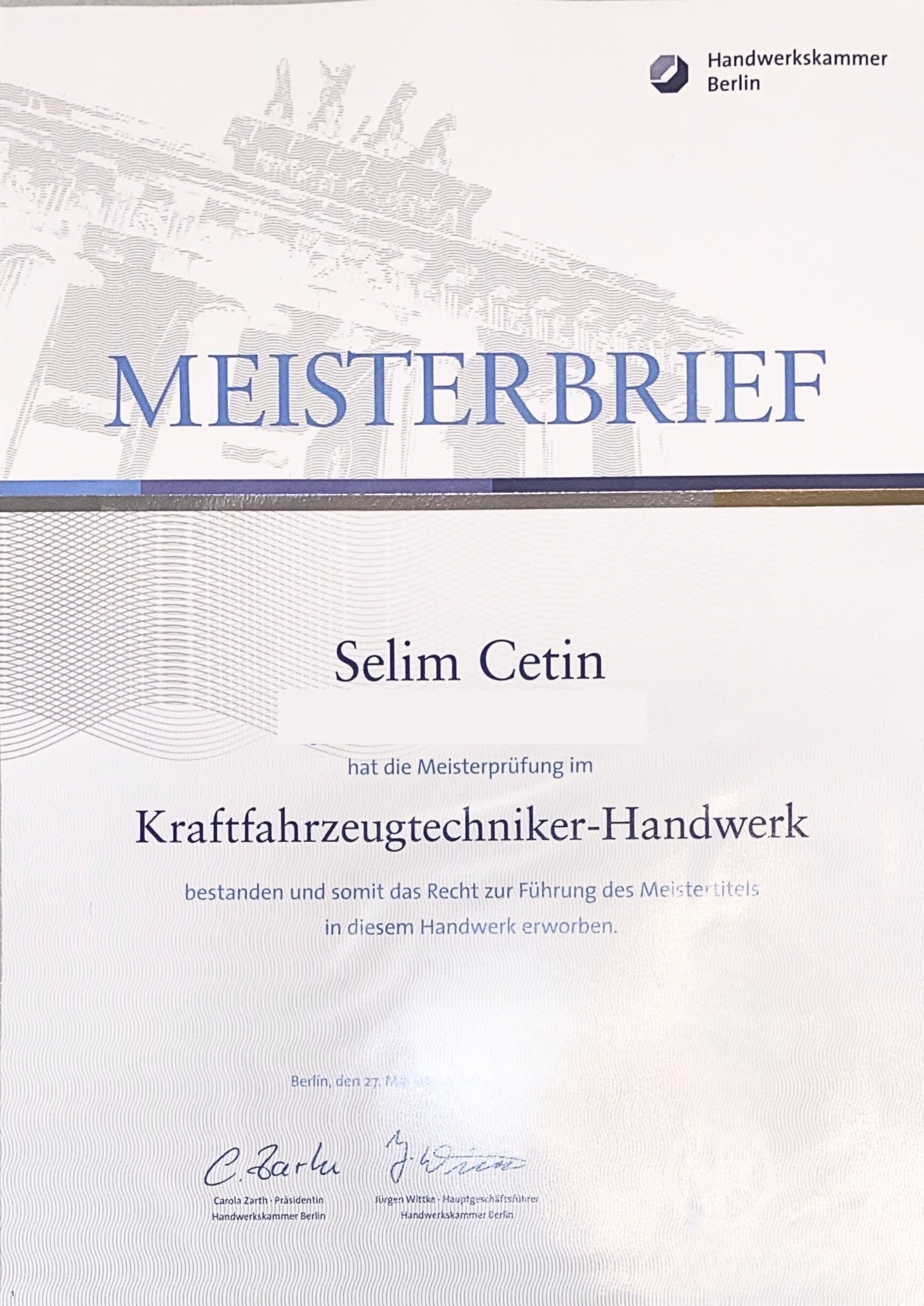 Meisterbrief
